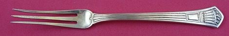 Fruit Fork vermeil 6 1/4